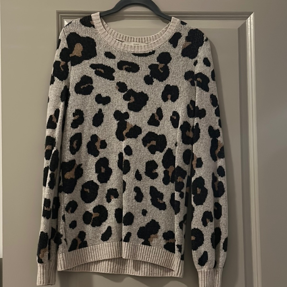 Leopard Print Women's Sweater